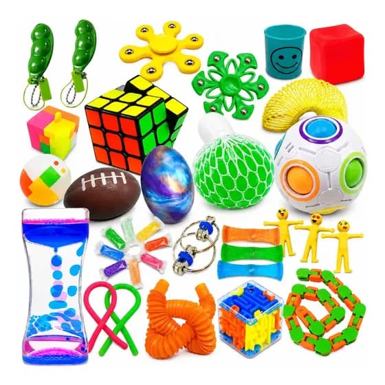 Caja sensorial 36 Piezas Kit Sensorial Autismo Tdah Antiestres