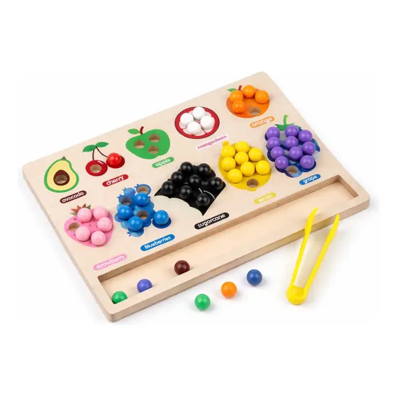 Juego Montessori Motricidad Fina Clasificacion Color + Pinza