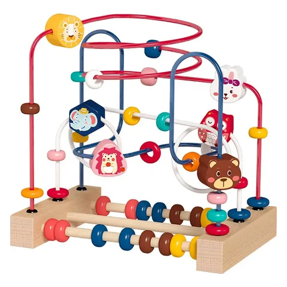 Laberinto De Madera Didáctico Motricidad Fina Montessori 3d