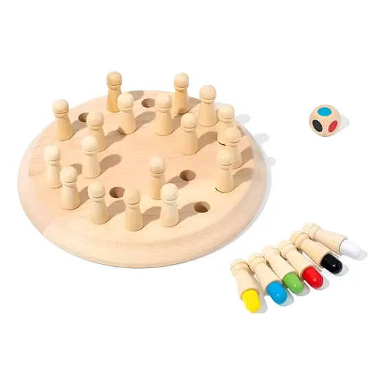 Juego De Mesa De Memoria Montessori Juguete Madera