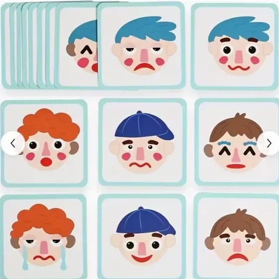 Juegos Construcción Facial Emociones Montessori.