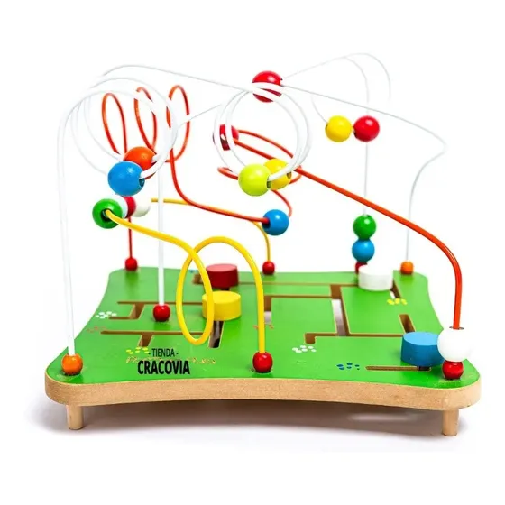 Juego Madera Didáctico 2 En 1 Prono Laberinto + Busca Camino Juguete estimulación temprana motricidad fina tienda cracovia