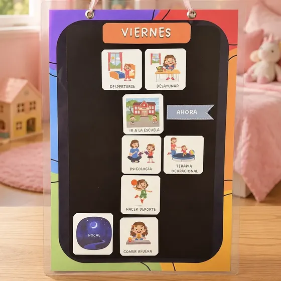 Agenda Visual Y Pictogramas Niñas Rutinas Autismo Tea