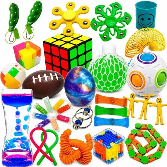 Kit Sensorial Antiestres 35 Piezas Estimulacion Autismo