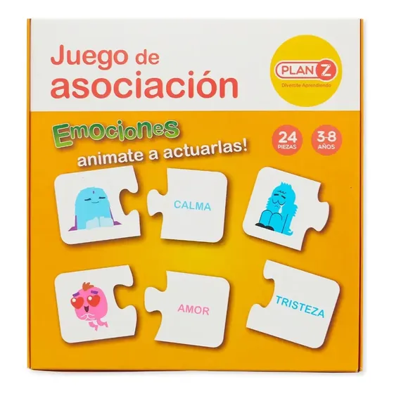 Juego de asociación Emociones infantiles didactico educacion emocional reconocimiento de emociones desarrollo infantil para niños