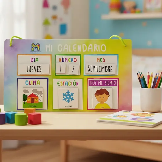 Pictogramas Autismo Calendario Pictos Madera Imantados
