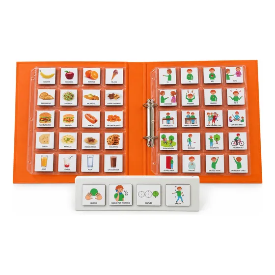 Carpeta 60 Pictogramas Imantados Tea Autismo Madera