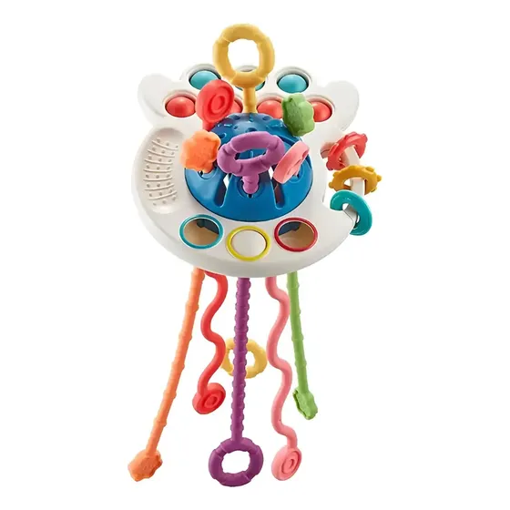 Juego Didactico Cuerdas 4 En 1 Primera Infancia Estimulación Color Blanco