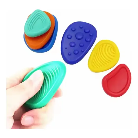 Juego Piedras Sensoriales Estrés Relax Calna 6 Pack- Autismo