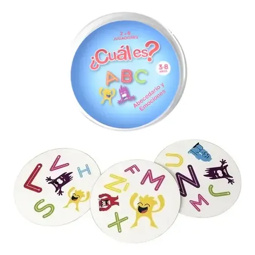 Cual Es ? Abecedario Y Emociones Juego Cartas Rapidez Visual