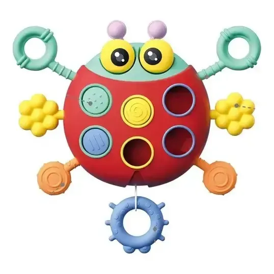 Juego Didactico Cuerdas 4 En 1 Primera Infancia Estimulación Color Rojo
