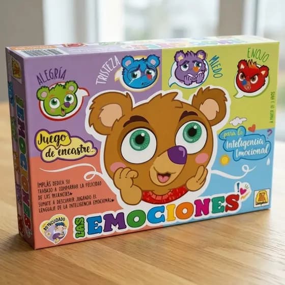 Juego De Emociones Didáctico Infantil Cartas Encastre Niños
