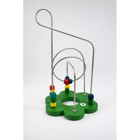 Laberinto De Madera Flor Juego Didáctico Motricidad