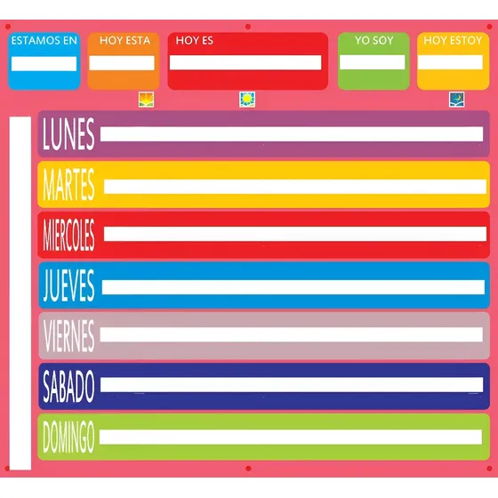 Agenda Visual Semanal +96 Pictos Horizontal Tea/tgd