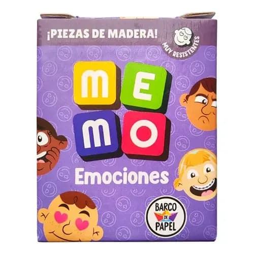 Juego De Memoria Para Niños Me Mo Emociones Barco De Papel