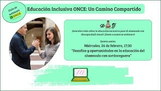 Portada del video El alumnado con sordoceguera